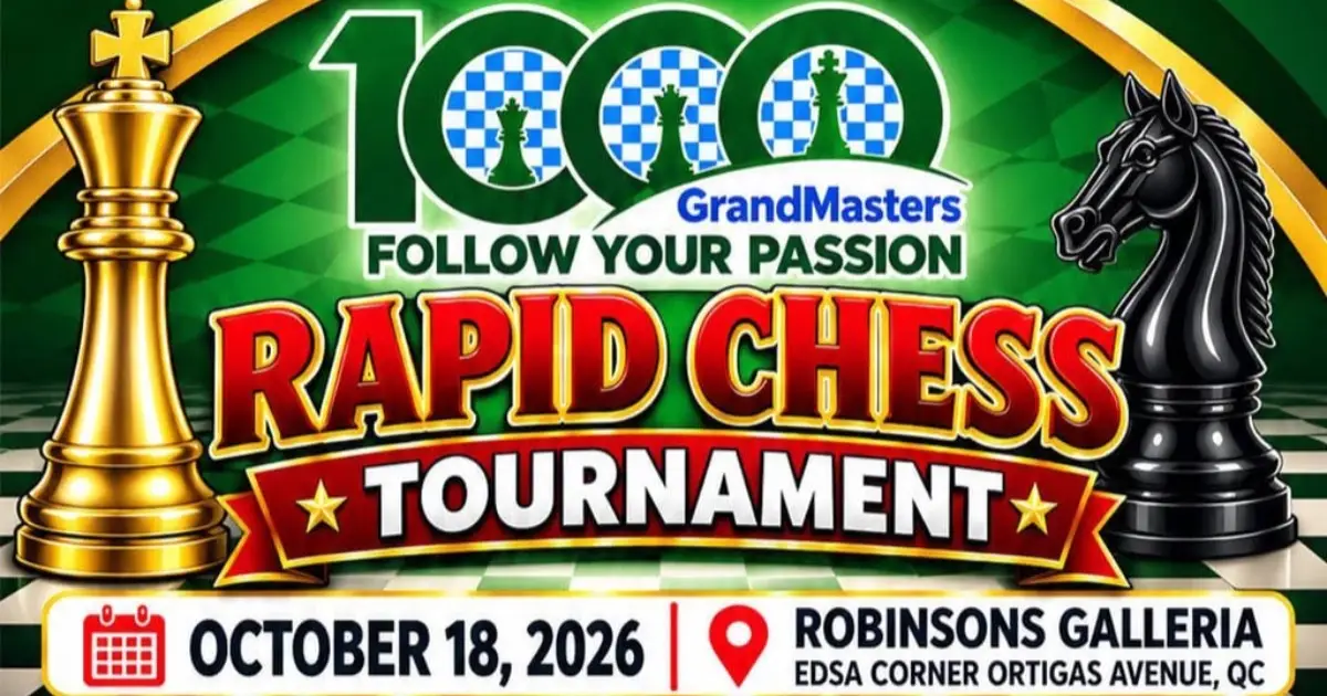 1000 GrandMasters Rapid Chess Tournament poster