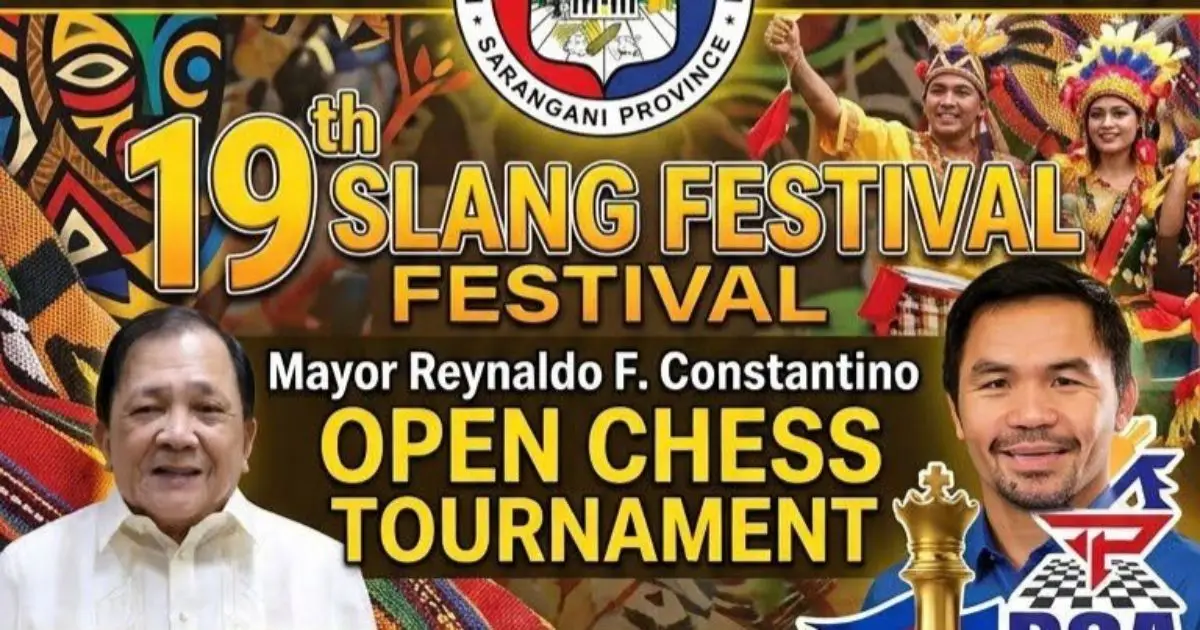 19th Slang Festival Mayor Reynaldo F. Constantino Open Chess Tournament poster