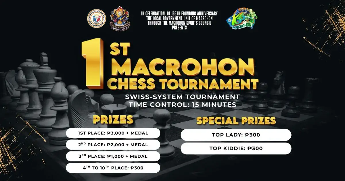 1st Macrohon Chess Tournament poster