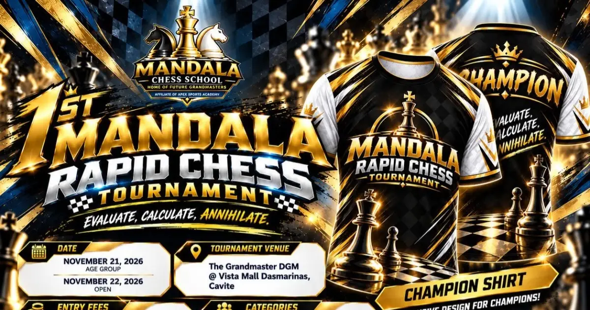 1st Mandala Rapid Chess Tournament poster