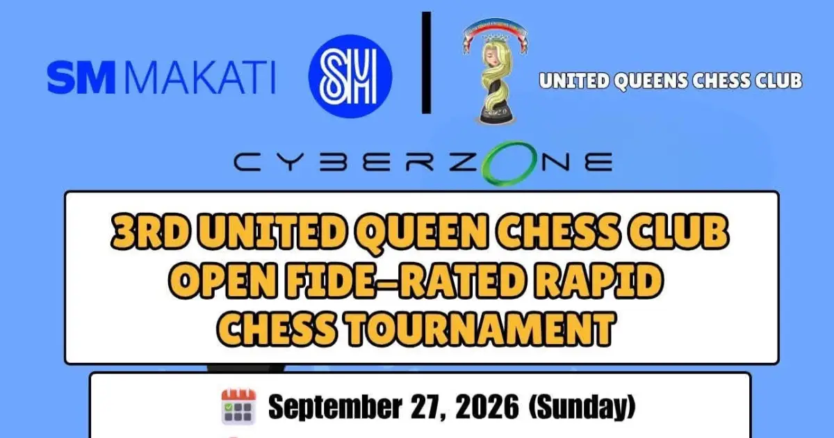 3rd UQCC Open FIDE-Rated Rapid Chess Tournament poster
