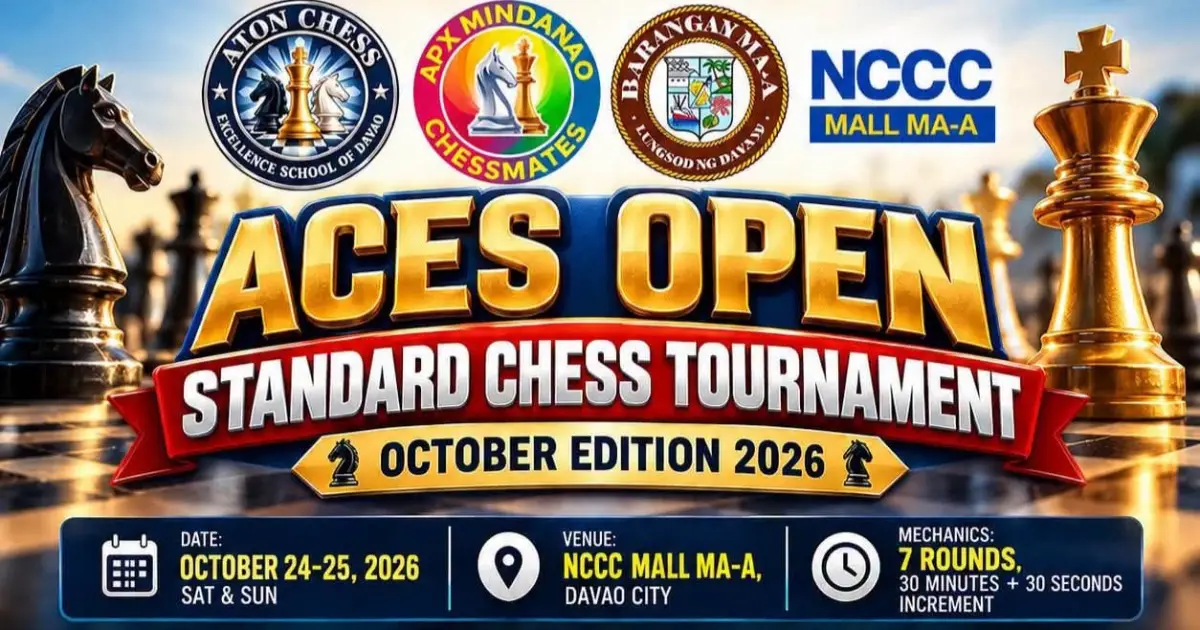 ACES Open Standard Chess Tournament poster