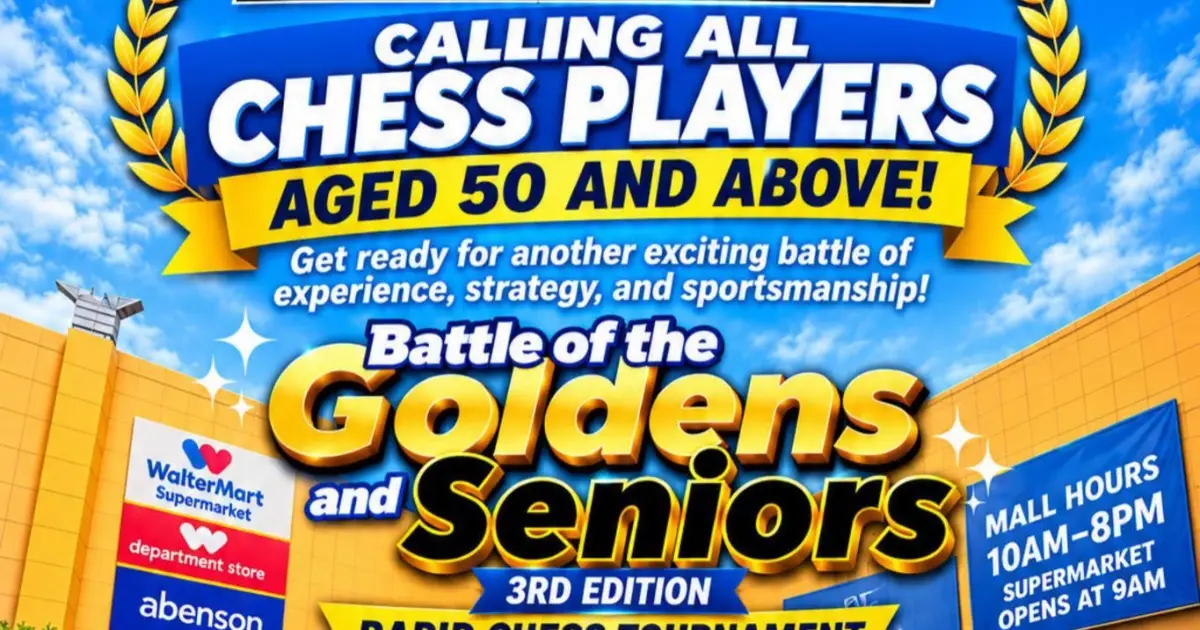 Battle Of The Goldens And Seniors 3rd Edition Rapid Chess Tournament poster