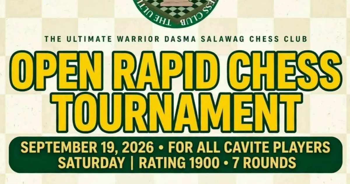 Open Rapid Chess Tournament poster